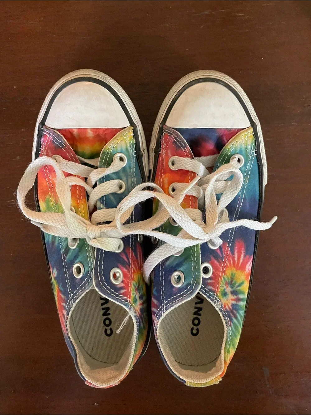 Converse Kids Tie-Dye Low Top Sneakers - Rainbow